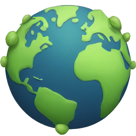 sad earth emoji