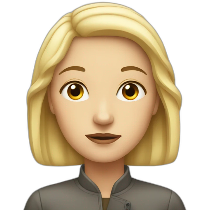 thoughful white woman emoji