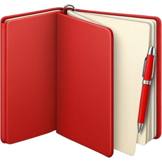 red  open Sketchbook emoji