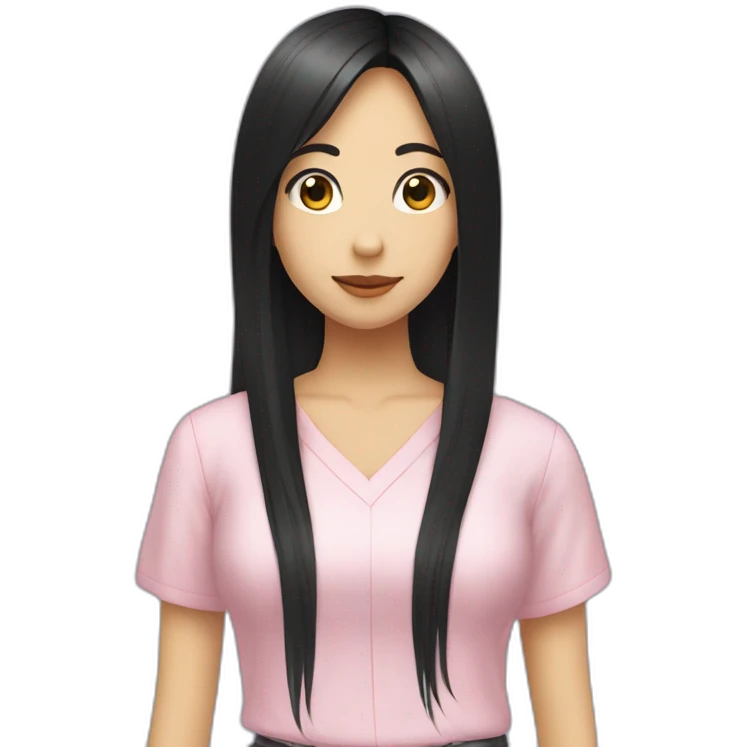 Sudo Maimi（Girl・Long hair・Black Hair） emoji
