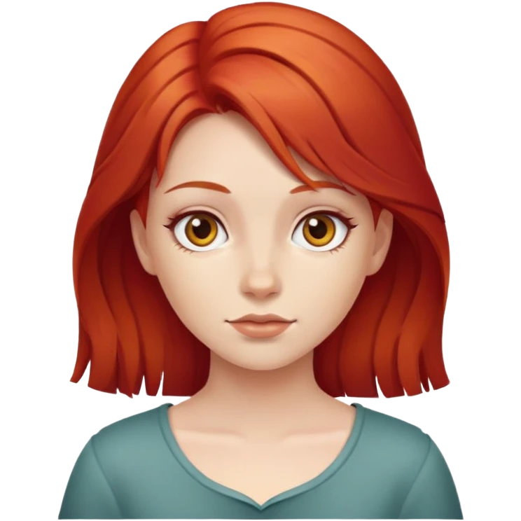 Red hair girl emoji