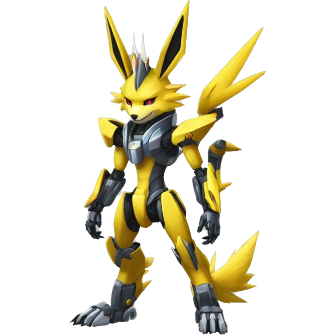Renamon-Jolteon-Zeraora-medabot-mecha full body emoji