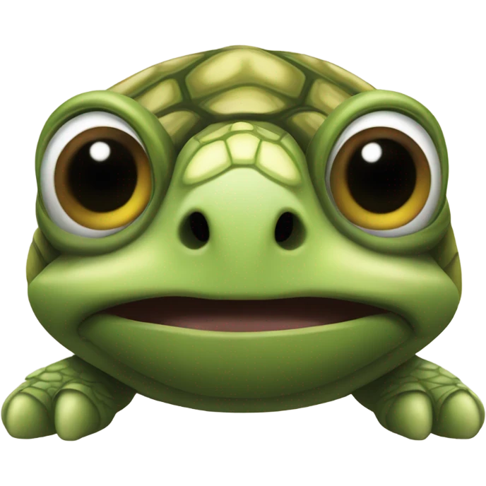 Crazy looking turtle  emoji