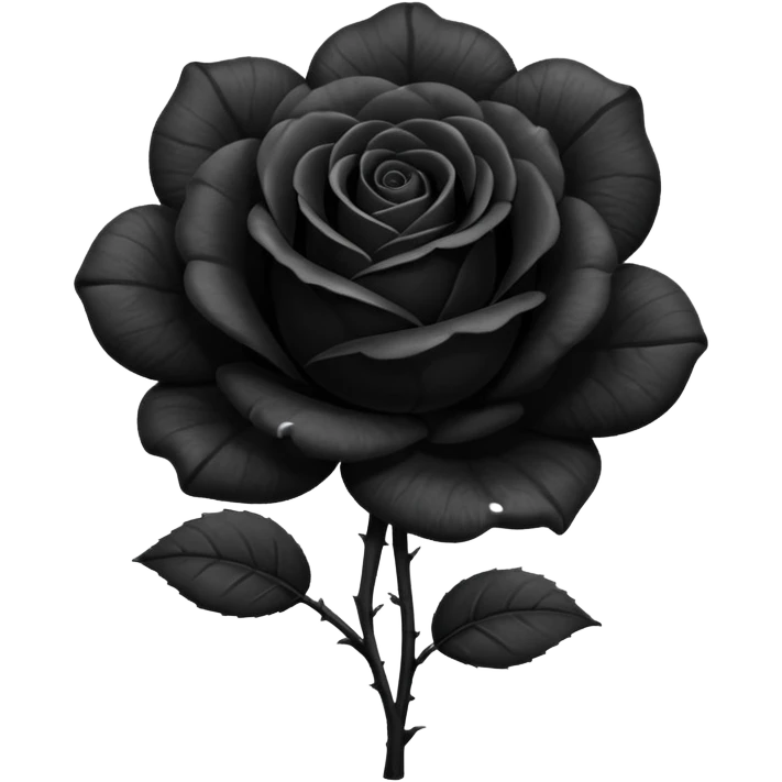 Rosa nera emoji
