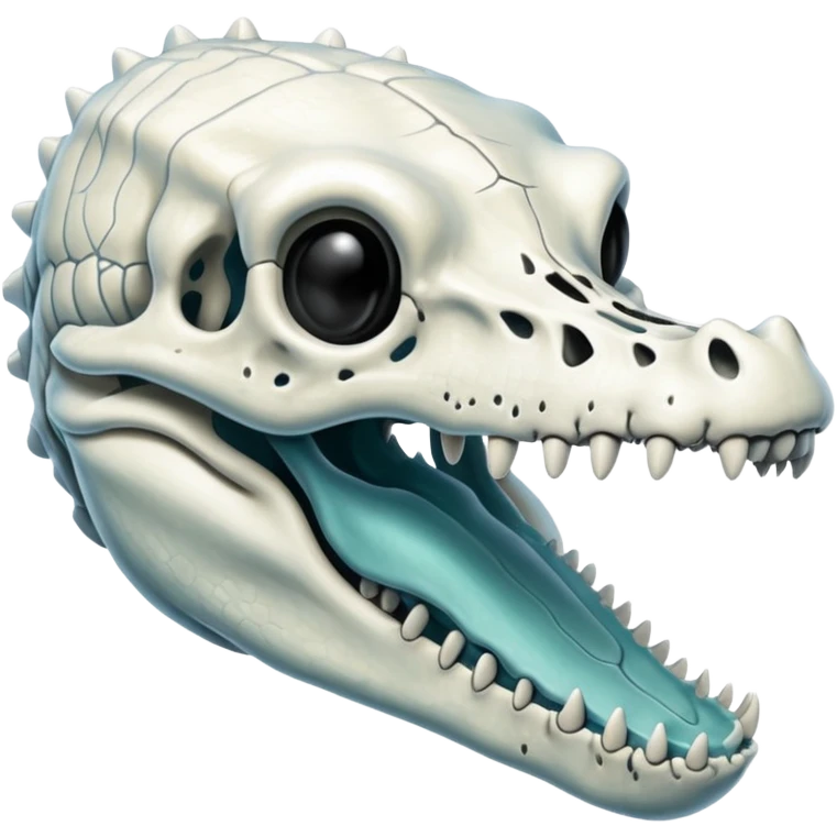X-ray of alligator skull emoji