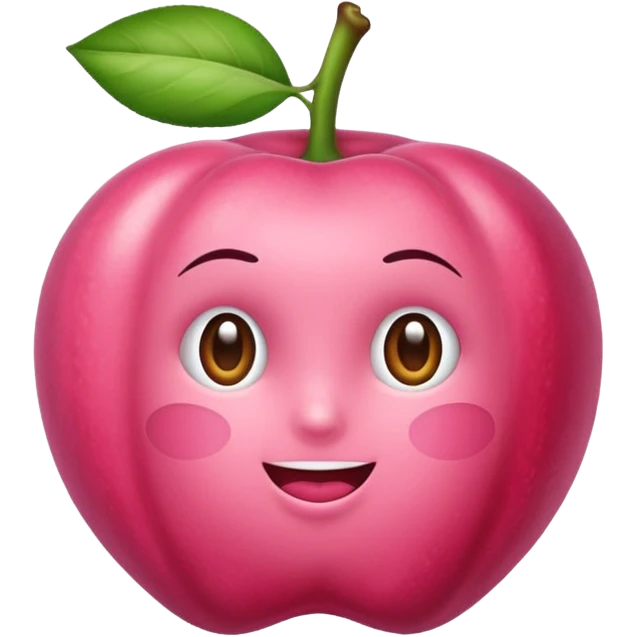 Fresita rosita emoji