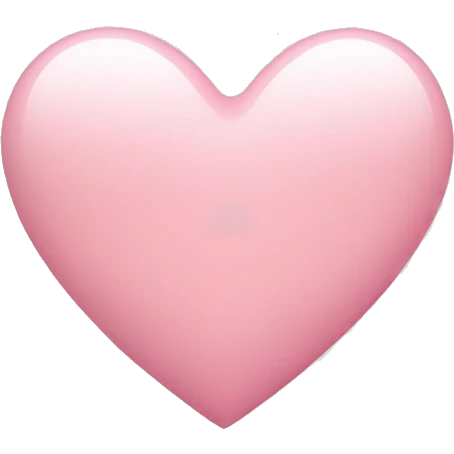 Light Pink heart emoji