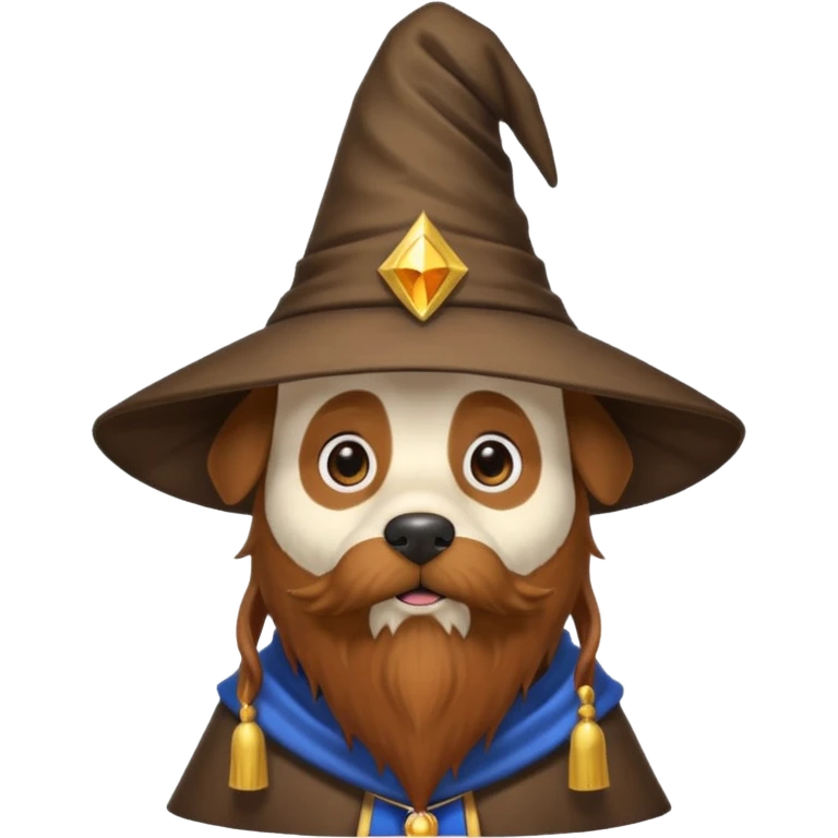 Dog wizard emoji
