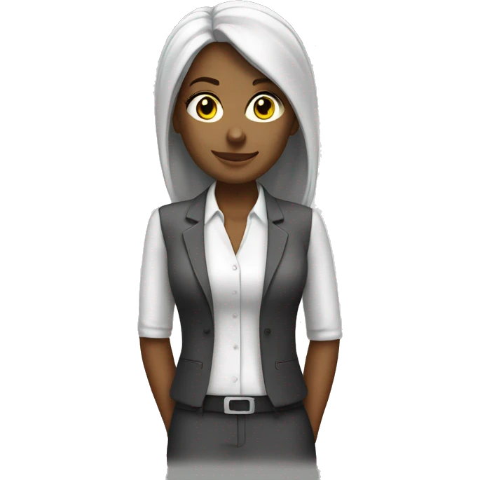 HR girl white compensation and benefit  emoji