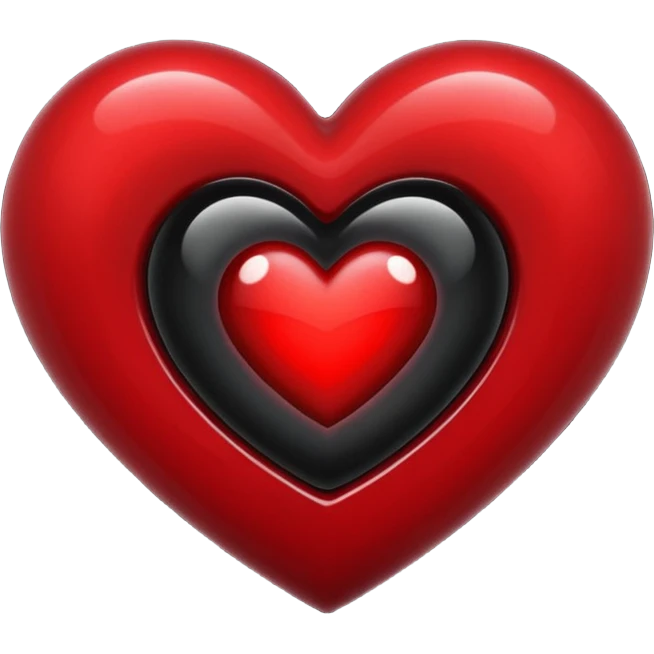  heart with a black hole emoji