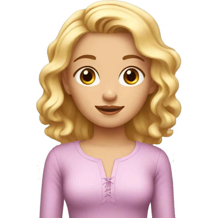 À blond girl named Hortense emoji