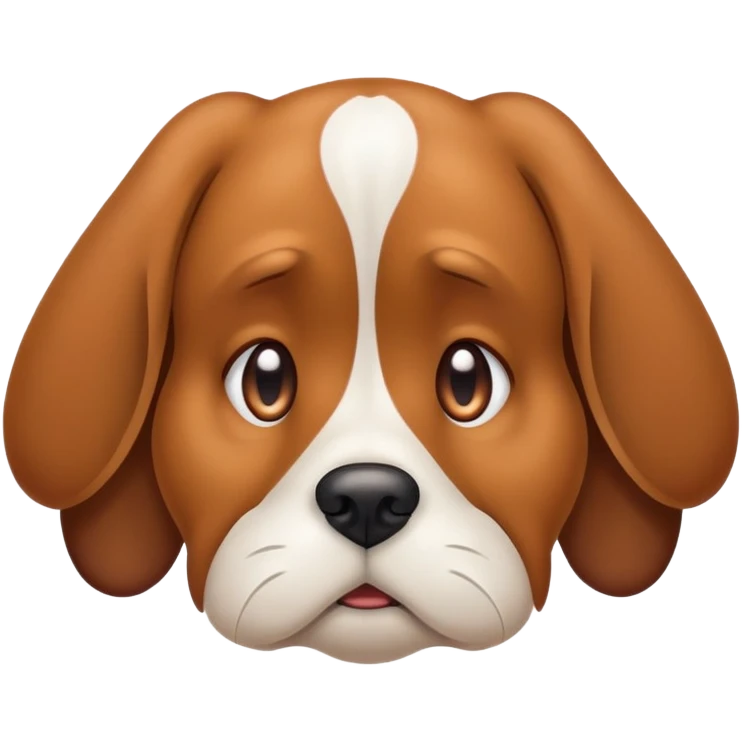 Sad for dog emoji