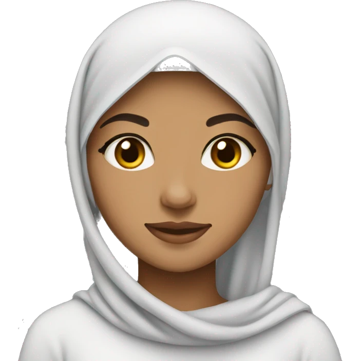 a muslim girl lightskin emoji