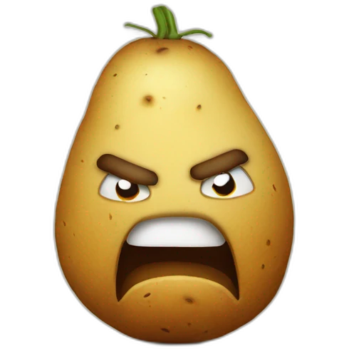 angry potato emoji