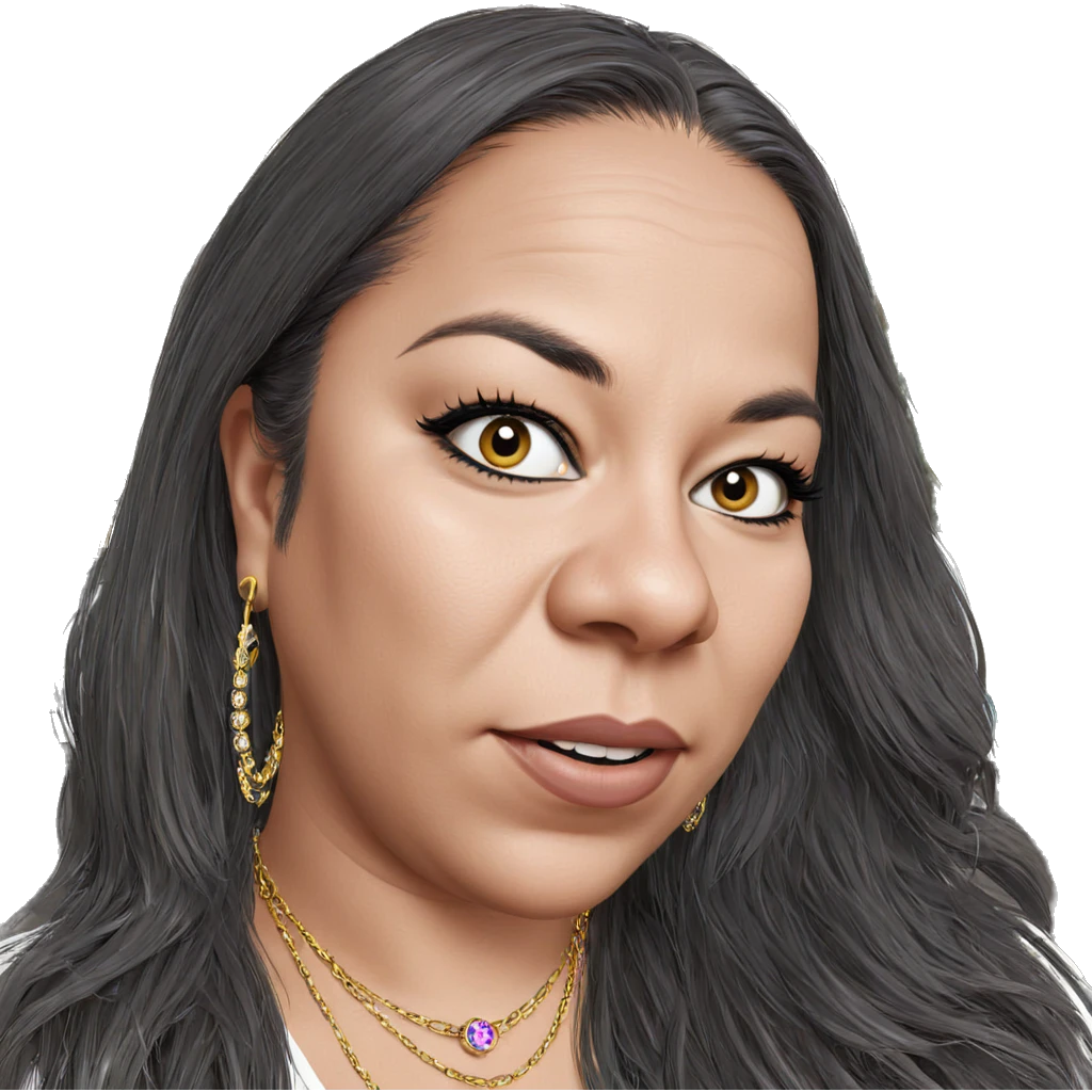 portrait of a girl with jewelry emoji