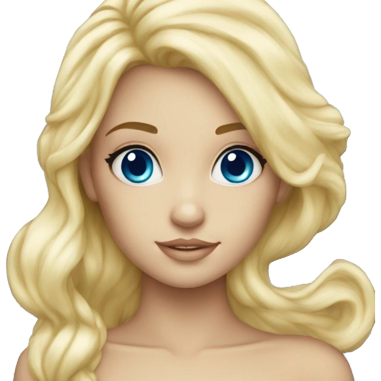 Mermaid blonde  and blue eyes emoji