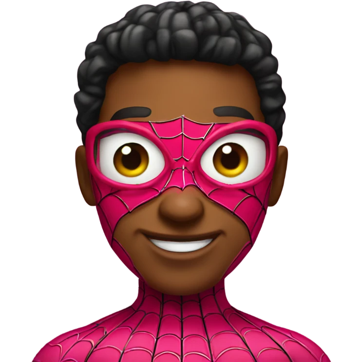 pink spiderman emoji