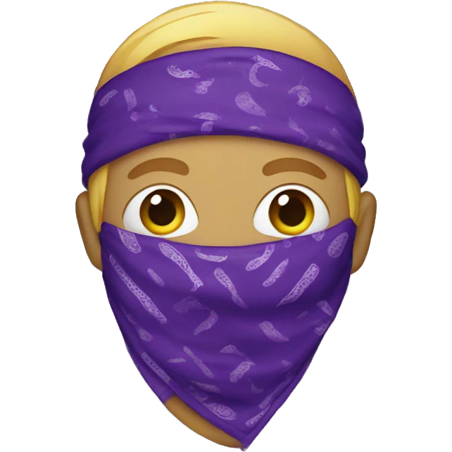 purple bandana emoji