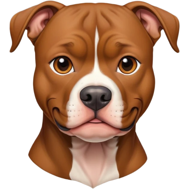 Brpown whit pitbull emoji