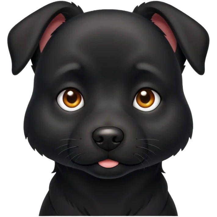 Dog black emoji