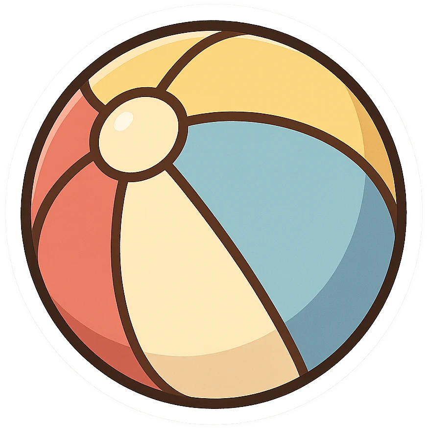 一个沙滩球 emoji