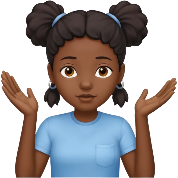 👧🏾👂🏾🤏🏾 tugging one ear emoji