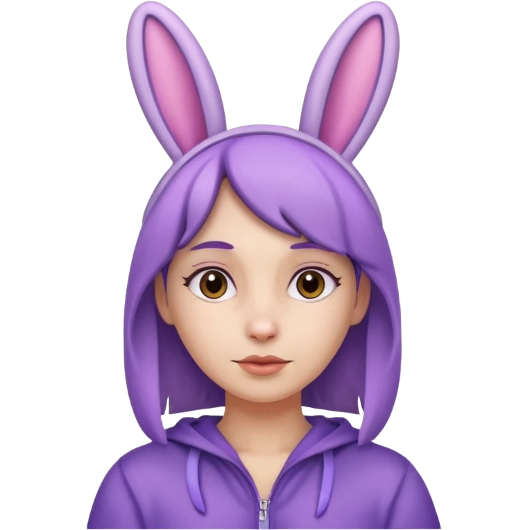 purple bunny human emoji