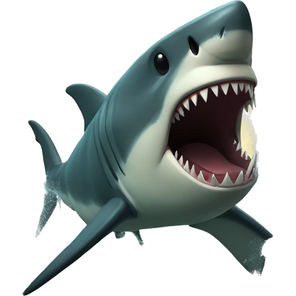 Megalodon with scar emoji