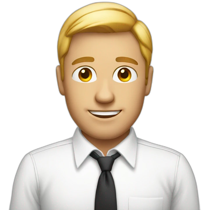 WHITE SHIRT MAN emoji