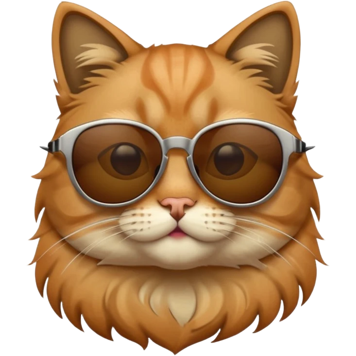 Cat with sunglasses in emoji