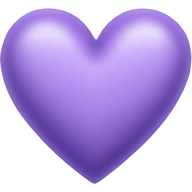 Lavender colored heart emoji