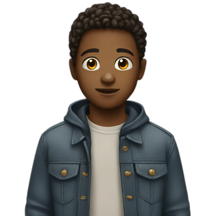 young boy with film in hand emoji