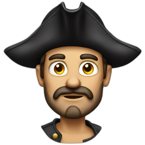 skeptical pirate emoji