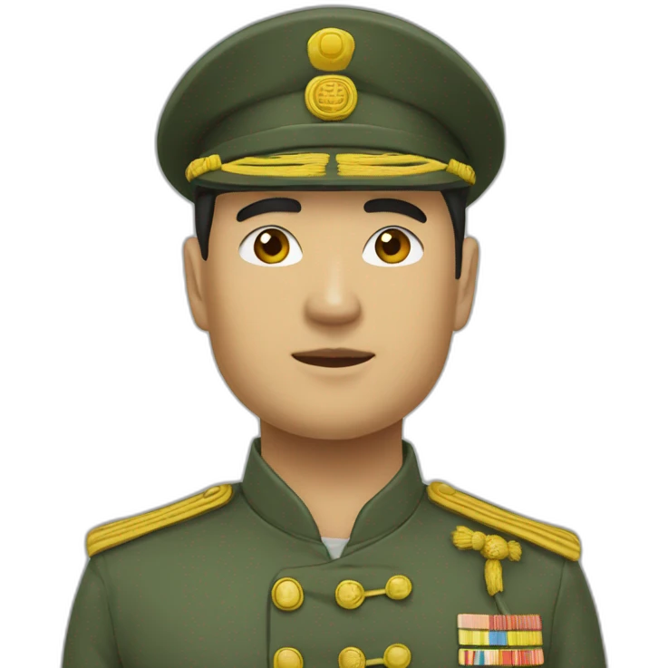 Chinois-militaire emoji