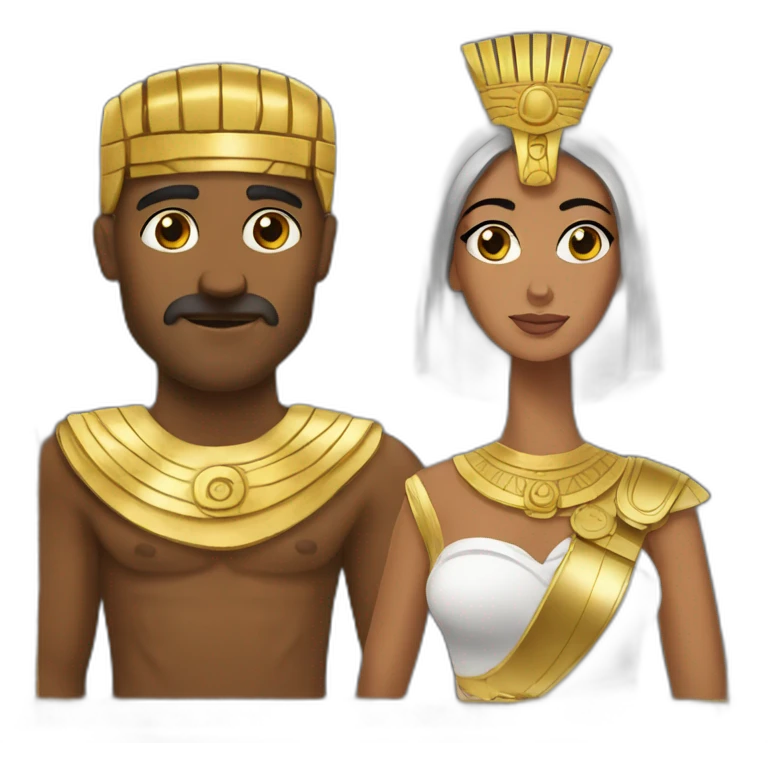 cesar with cleopatre emoji