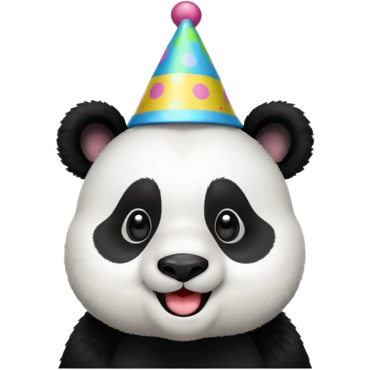 Panda with party hat emoji