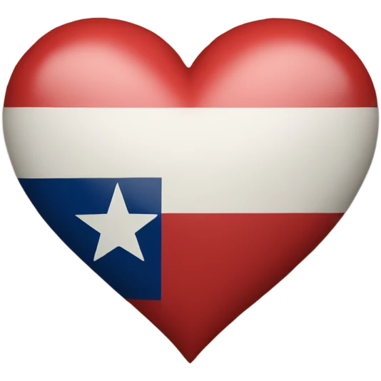 Texas with a heart in the middle  emoji