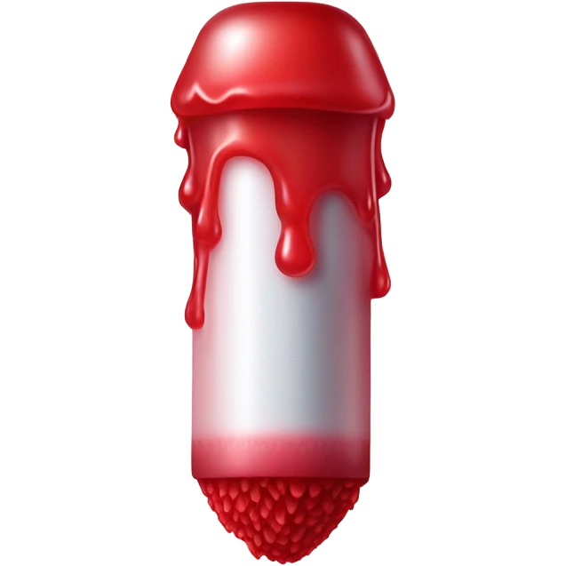 Tampon with blood emoji