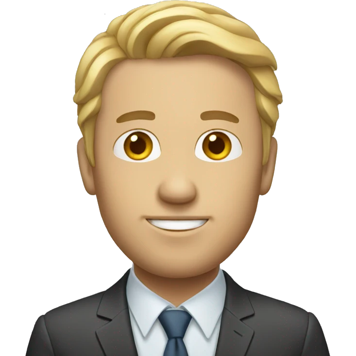 white man crop investor emoji