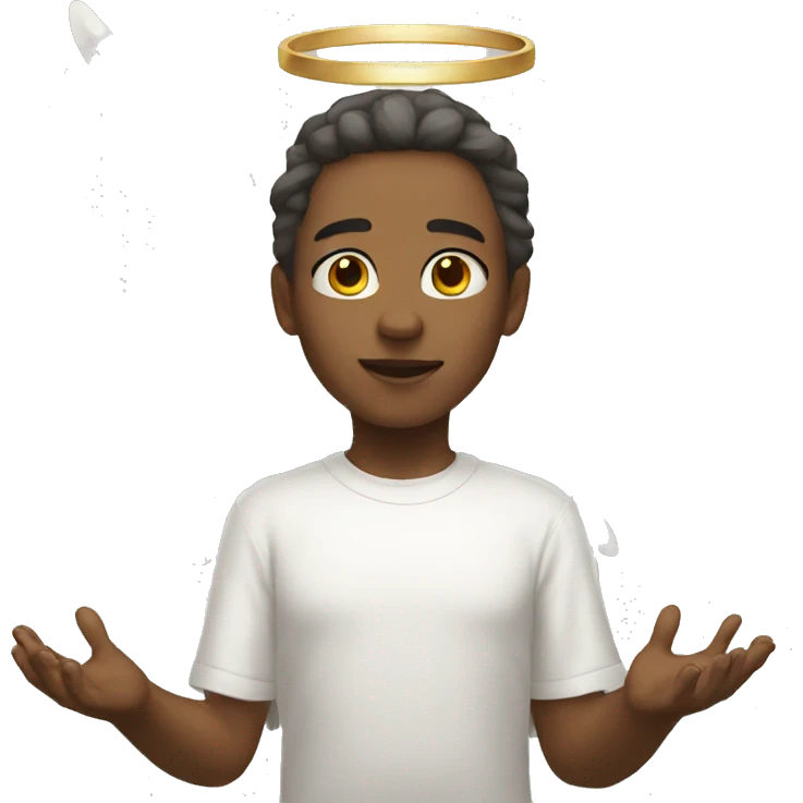 angel worship emoji