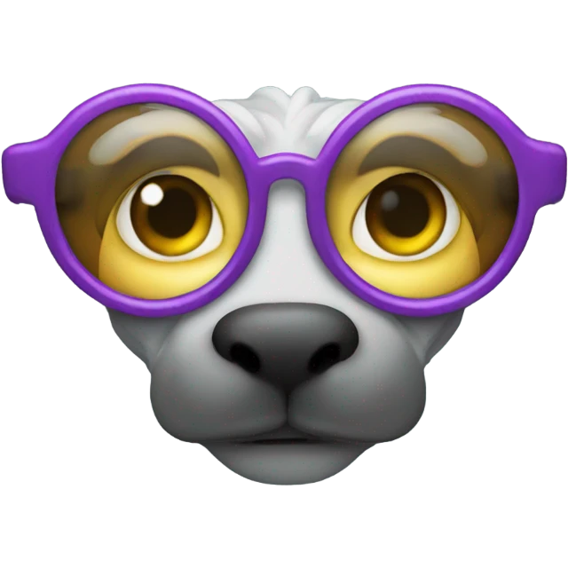 Dragón situado glasses  emoji