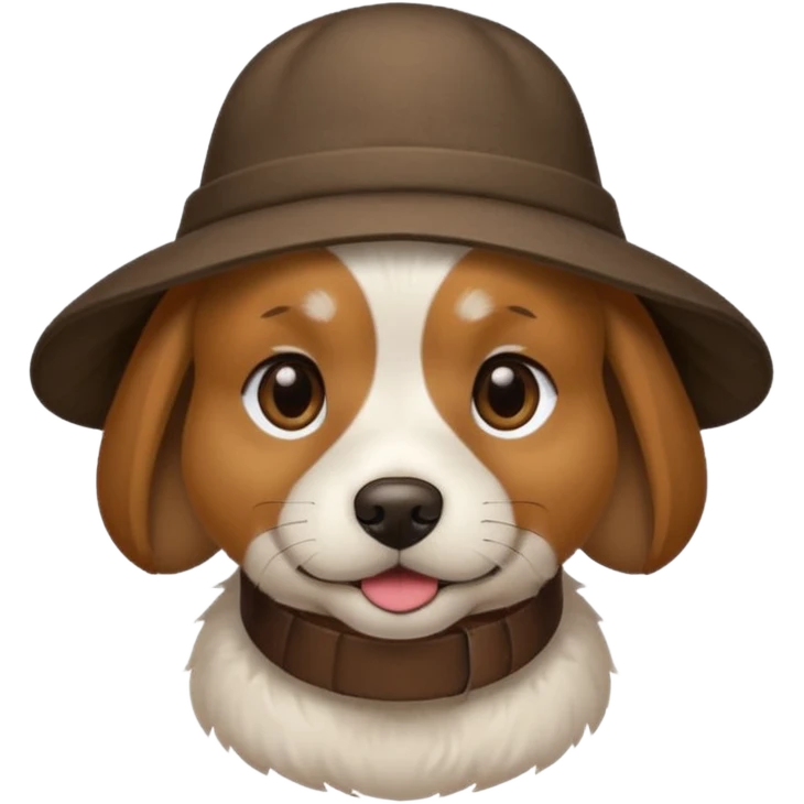 Dog wearing a hat  emoji