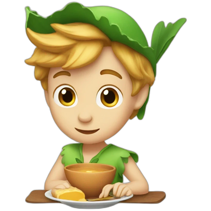 peter pan at breakfast emoji