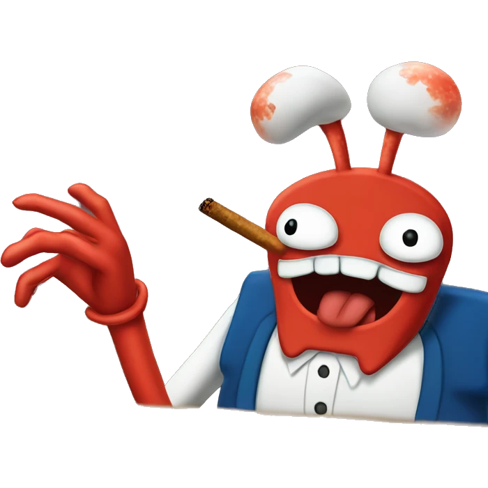 mr krabs smoking  emoji