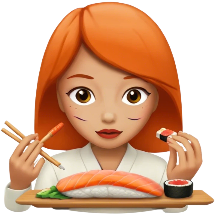 Chica sushi emoji