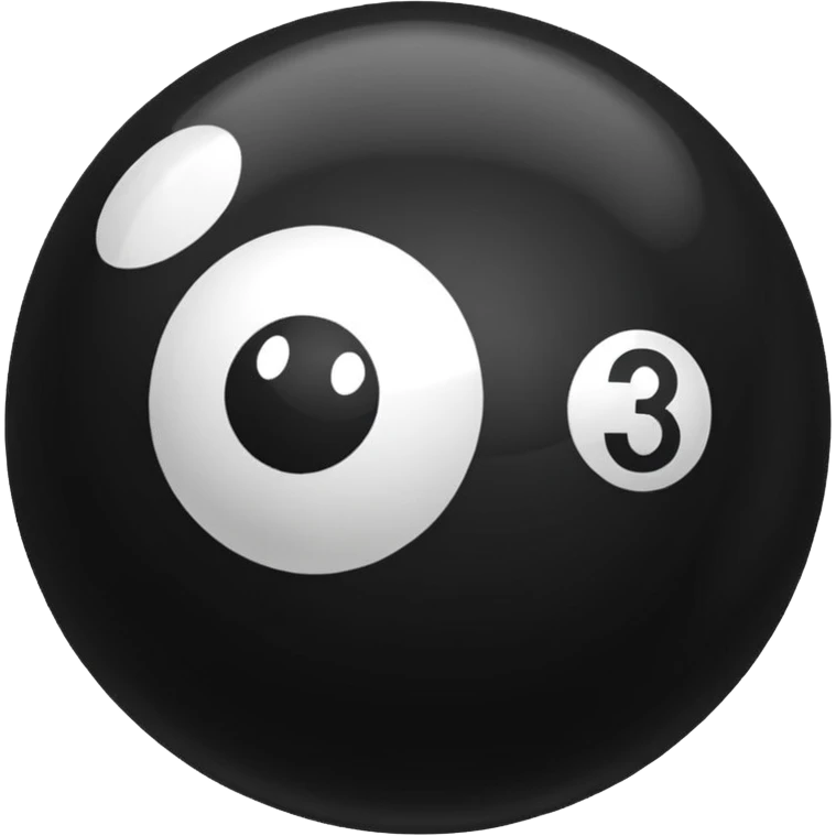 Black pull Ball with MB written on it. Nothing else no holes or anything. emoji