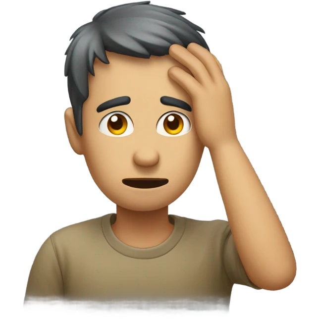 Face palm emoji
