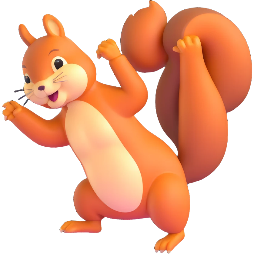 squirrel twerking with a big butt emoji