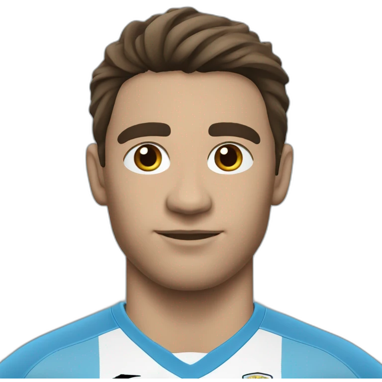 uruguayan football player, with a plain sky blue jersey emoji