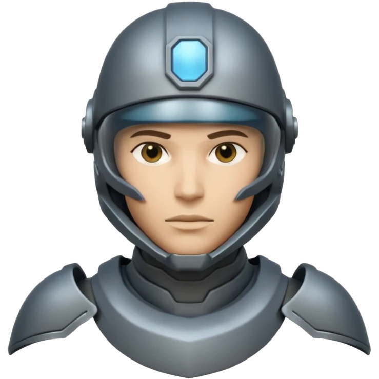 futuristic armored soldier human portrait, head and shoulders only, diverse facial features, different skin tones, different face shapes, unique helmet visor variations, sci-fi armor details, 3D cartoon, mobile game icon style, clean background, no text, no watermark

 emoji